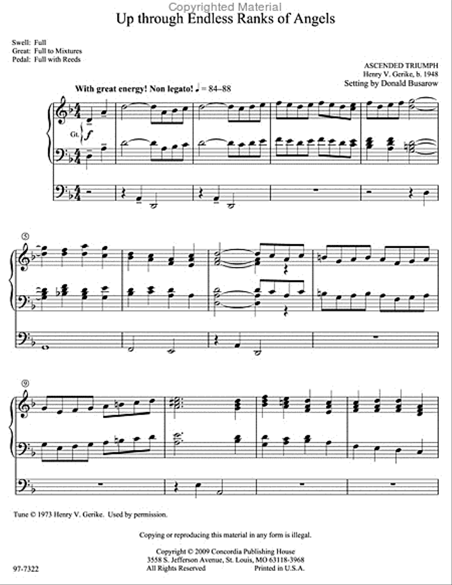 Musica Sacra: Easy Hymn Preludes for Organ, Vol. 7 Organ scores gallery preview page 2