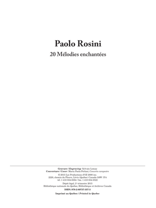 Book cover for 20 Mélodies enchantées, vol. 1