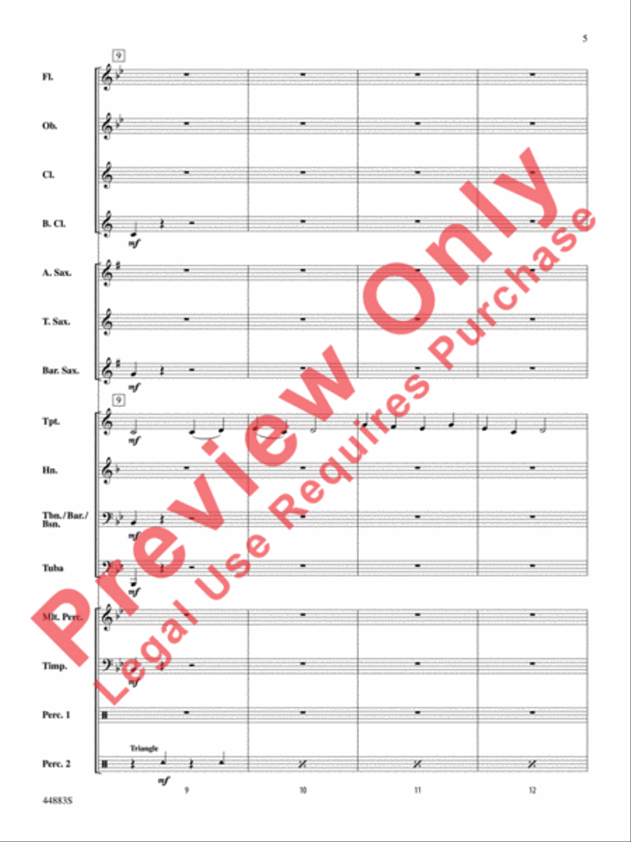 Heritage and Reflection Concert Band scores gallery preview page 6