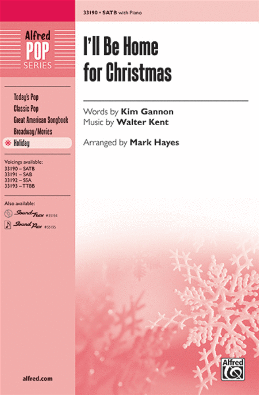 I'll Be Home for Christmas 4-Part scores gallery preview page 1