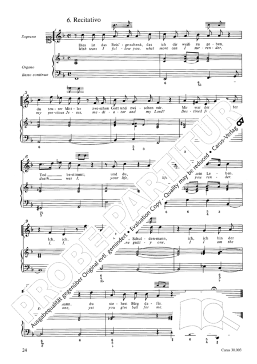 Yes, you rather burden me here (Ja, mir hast du Arbeit gemacht) 4-Part scores gallery preview page 25