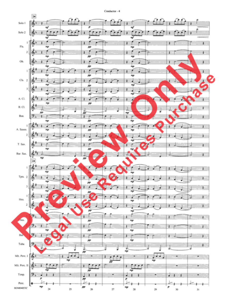 Flower Duet (from Lakmé) Concert Band scores gallery preview page 6