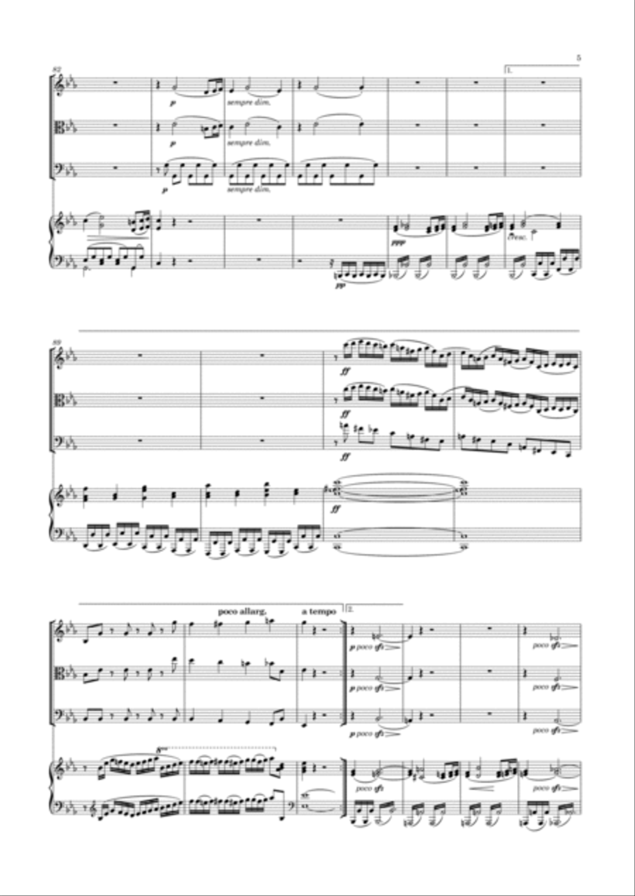 Alary - Piano Quartet in E flat major, Op.12 Piano Quartet scores gallery preview page 6