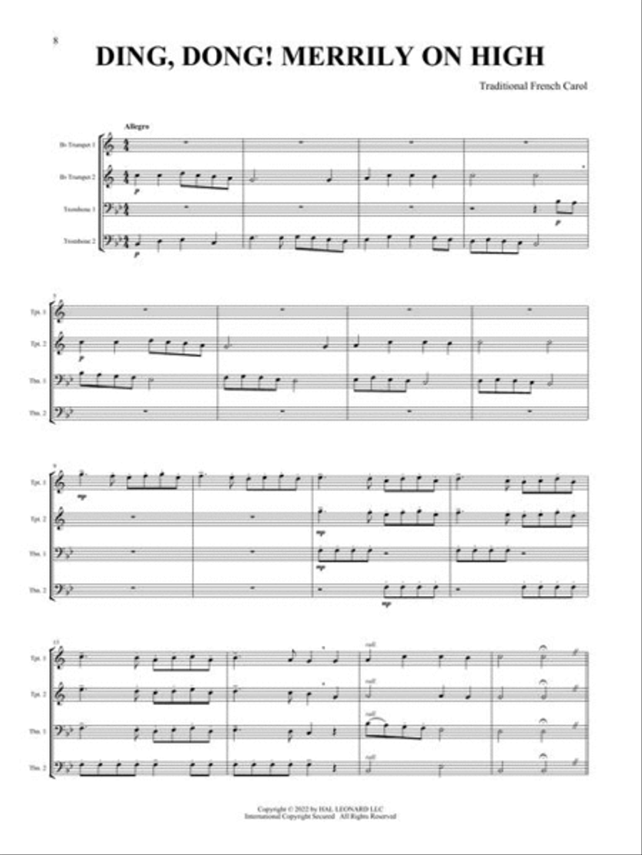 Canadian Brass Christmas Quartets Brass Quartet scores gallery preview page 5