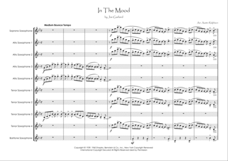 In The Mood Woodwind Ensemble scores gallery preview page 3