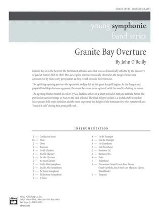 Granite Bay Overture: Score