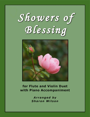 Book cover for Showers of Blessing (for Flute and/or Violin Duet with Piano Accompaniment)