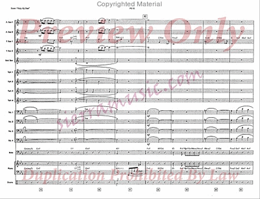 Ruby, My Dear Big Band scores gallery preview page 13