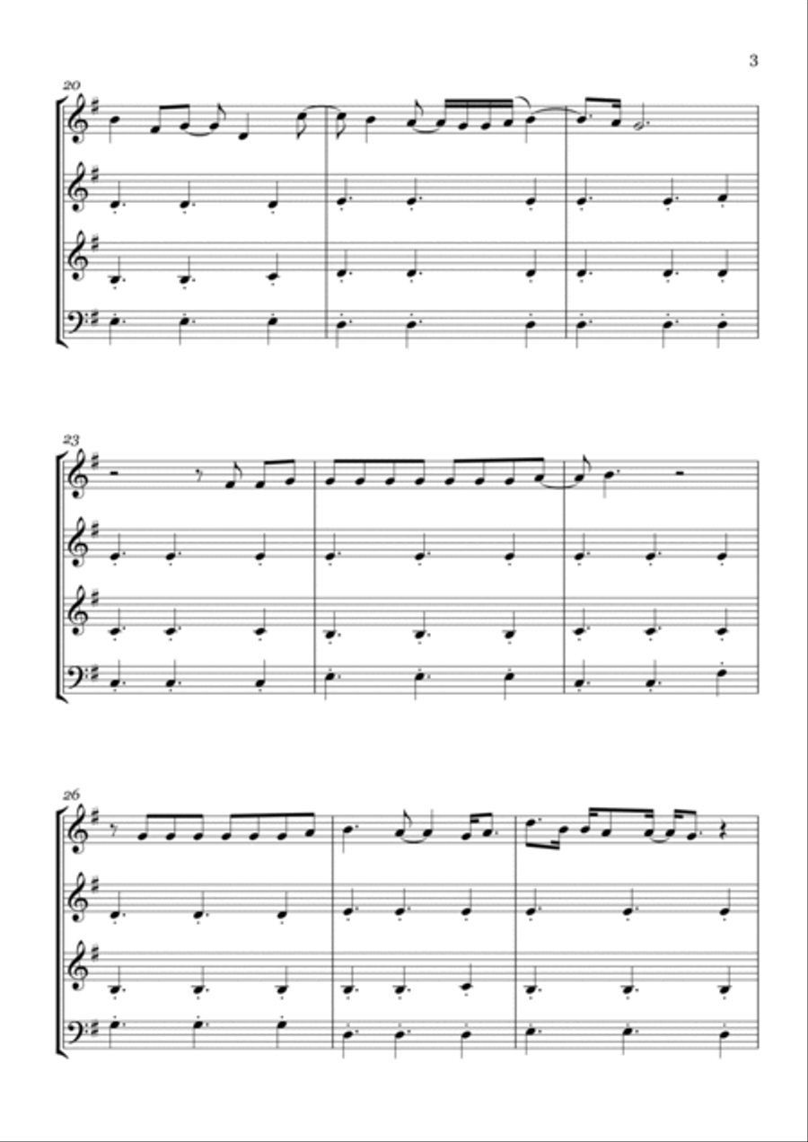 Photograph Woodwind Quartet scores gallery preview page 3