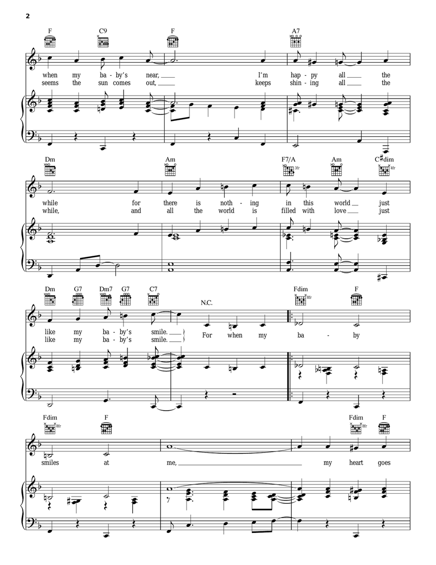 When My Baby Smiles At Me Guitar scores gallery preview page 2