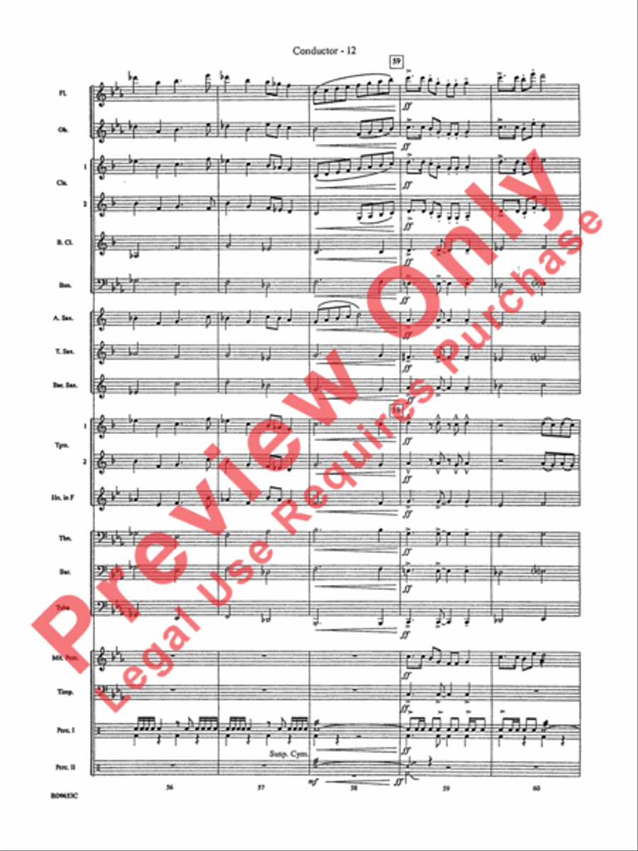 Maya: The Lost Civilization Concert Band scores gallery preview page 14