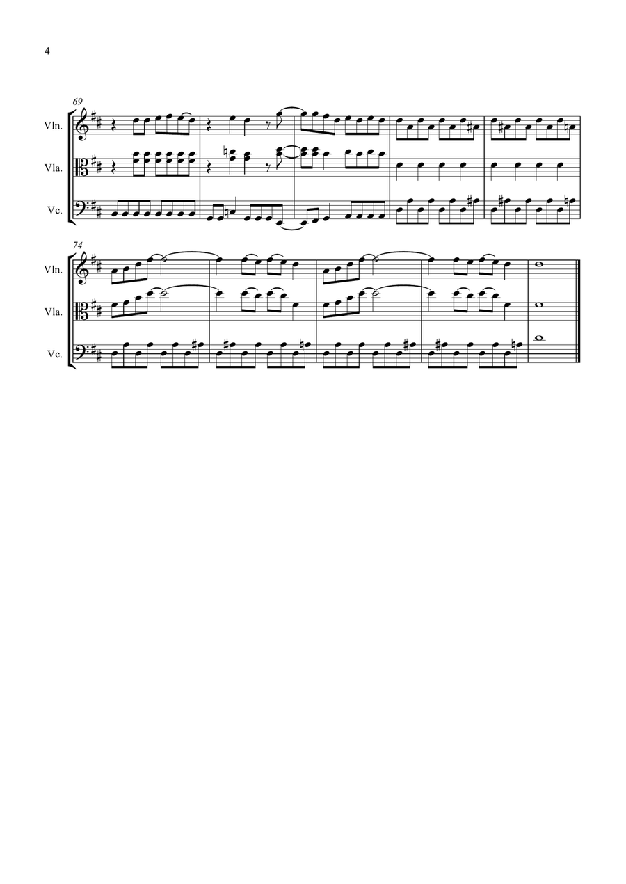Mamma Mia String Trio scores gallery preview page 4