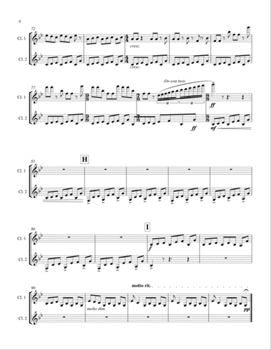 Benign Clarinet Duet image number null