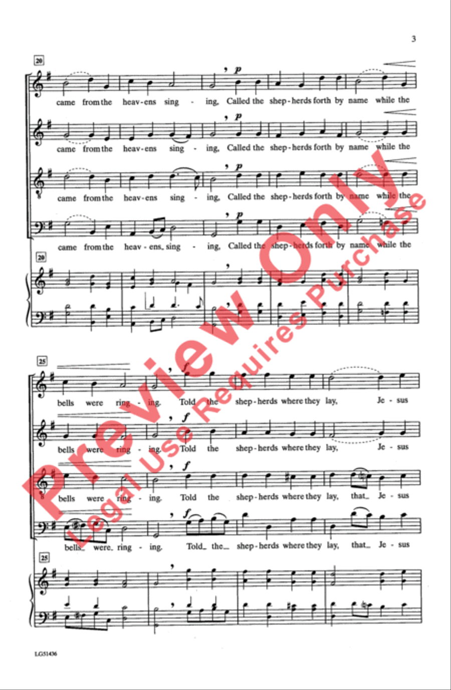 Noel We Sing Noel We Sing 4-Part scores gallery preview page 3