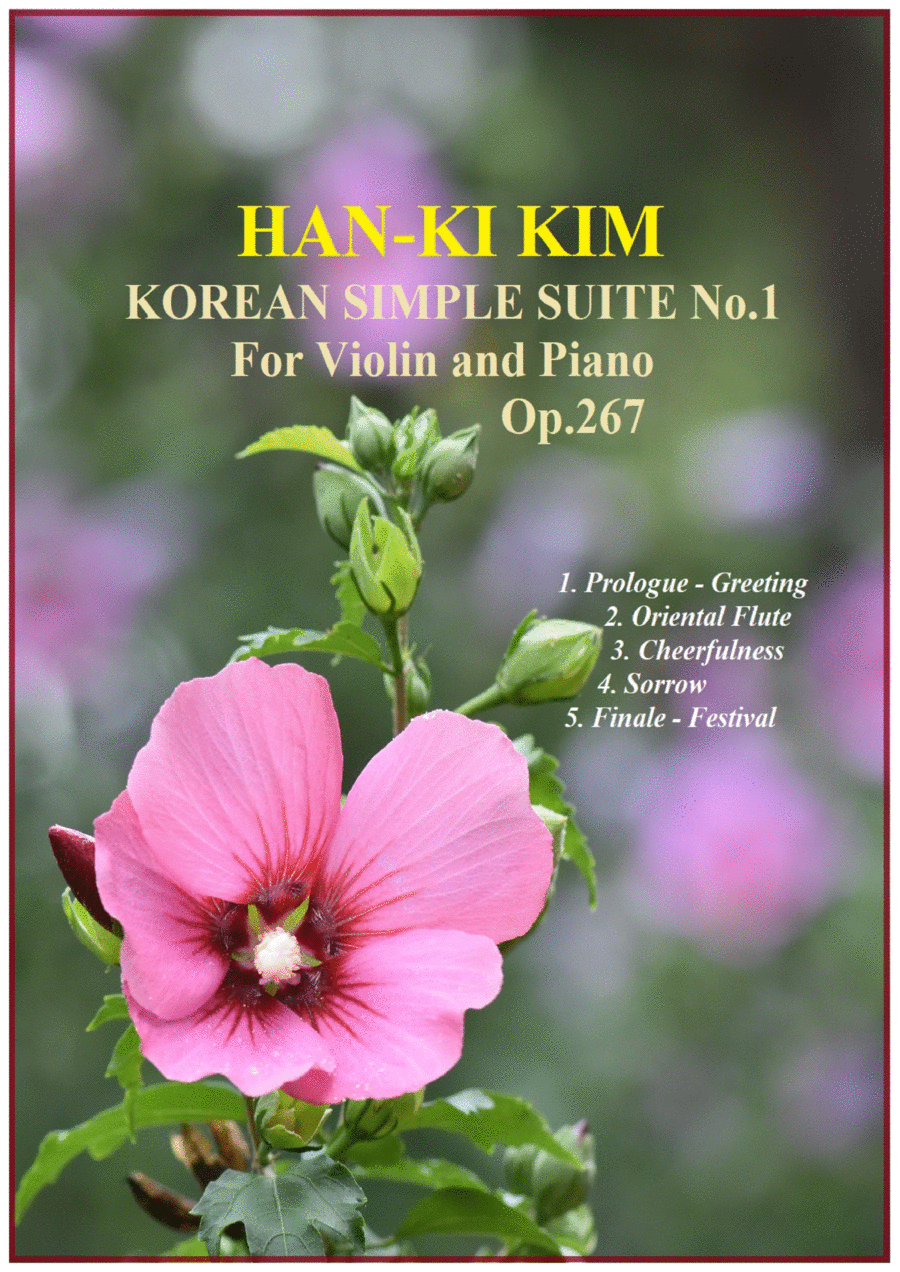 Korean Simple Suite No.1 (For Violin and Piano) Violin Solo scores gallery preview page 1