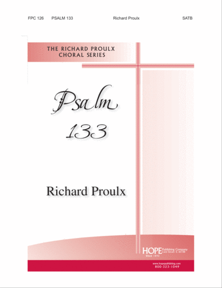 Psalm 133 Psalm 133 Choir scores gallery preview page 1