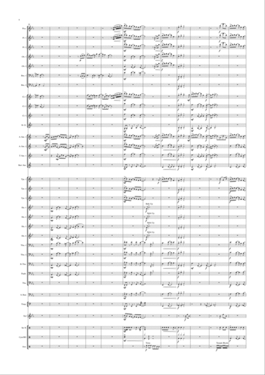 Above the Clouds Concert Band scores gallery preview page 4