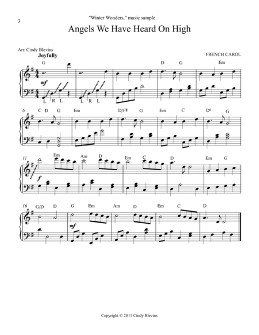 Winter Wonders, 25 seasonal arrangements for Lever or Pedal Harp Pedal Harp scores gallery preview page 2