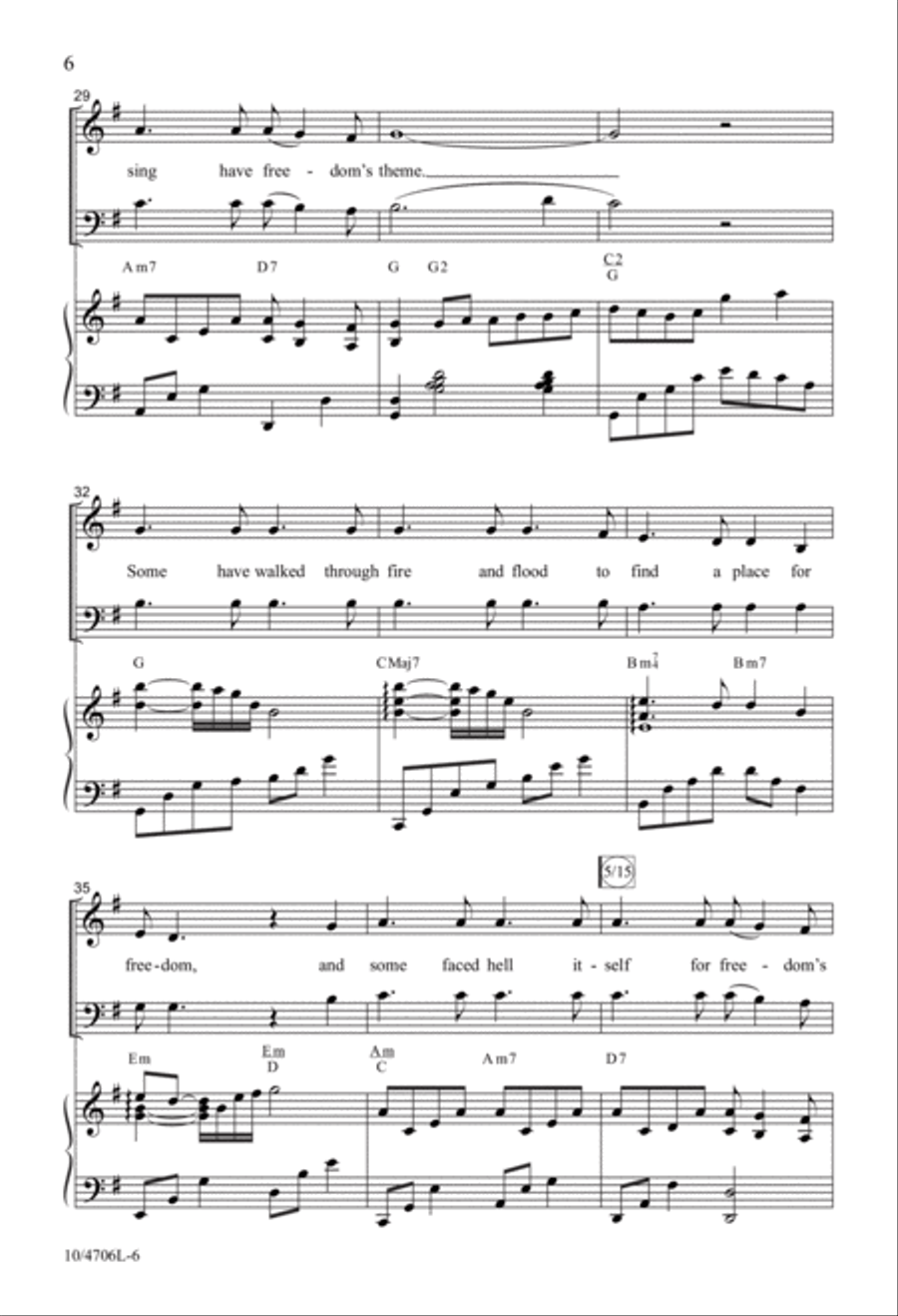 Let Freedom Ring 4-Part scores gallery preview page 5