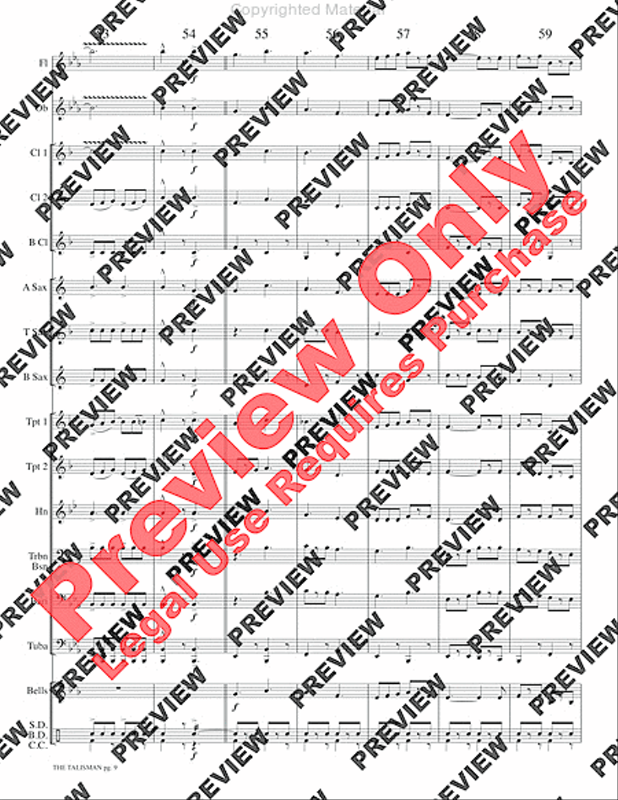 The Talisman Concert Band scores gallery preview page 12