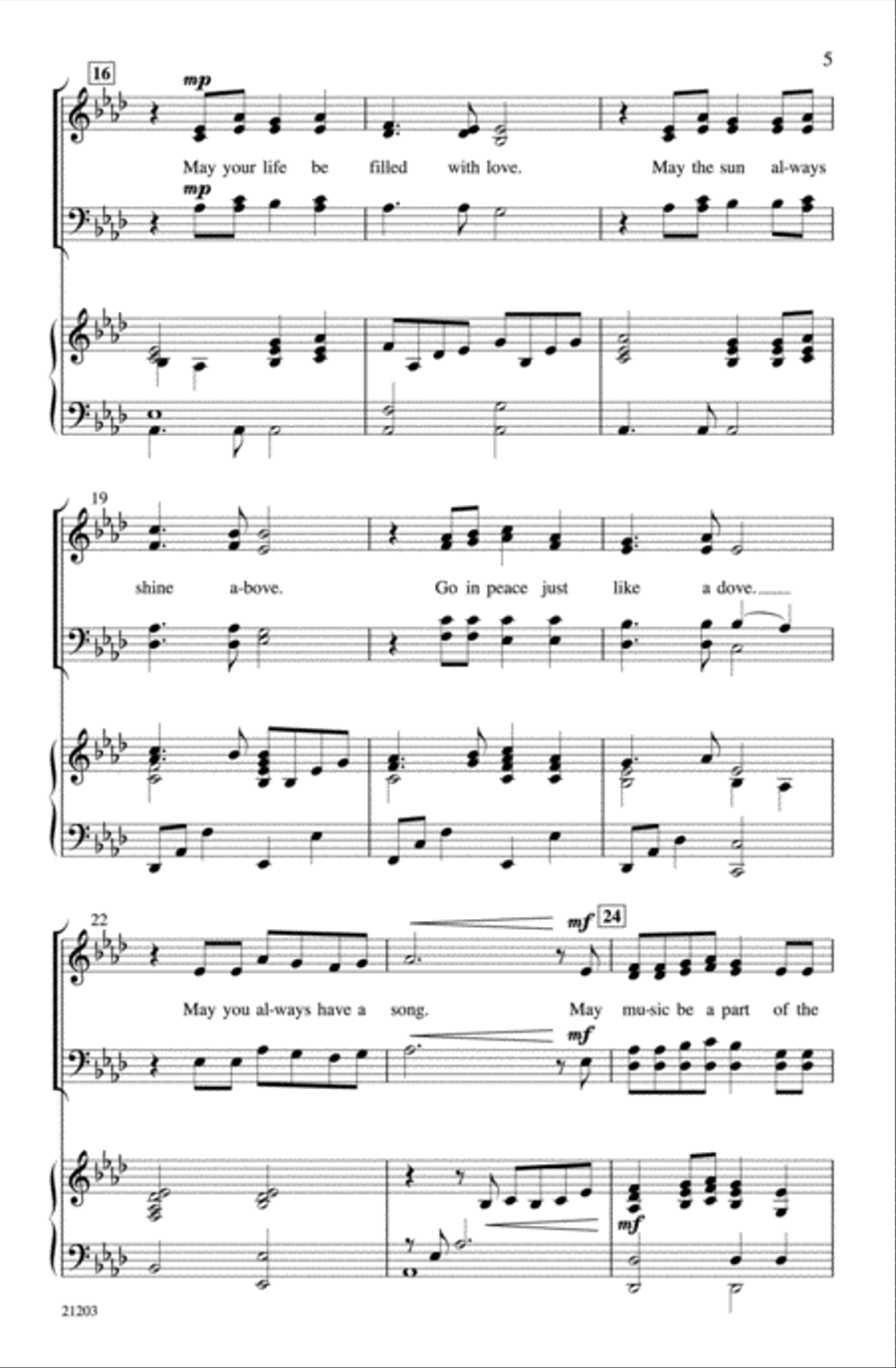 May You Always Have a Song Choir scores gallery preview page 3