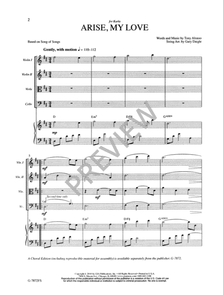 Arise, My Love - Full Score and Parts