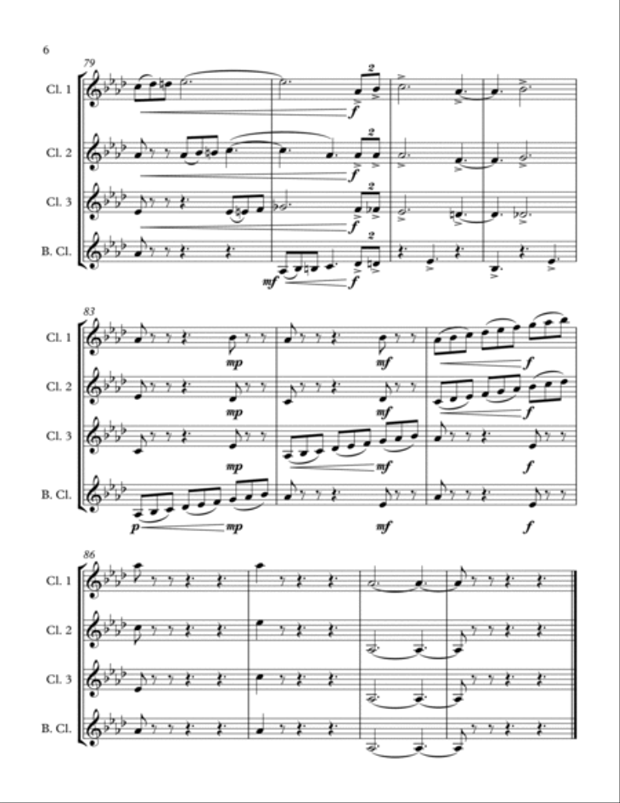 Caprice No. 1 Caprice No. 1 Woodwind Ensemble scores gallery preview page 6