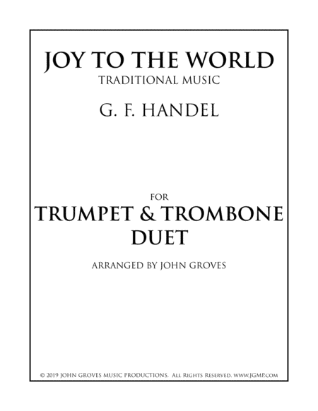 Joy To The World - Trumpet & Trombone Duet image number null