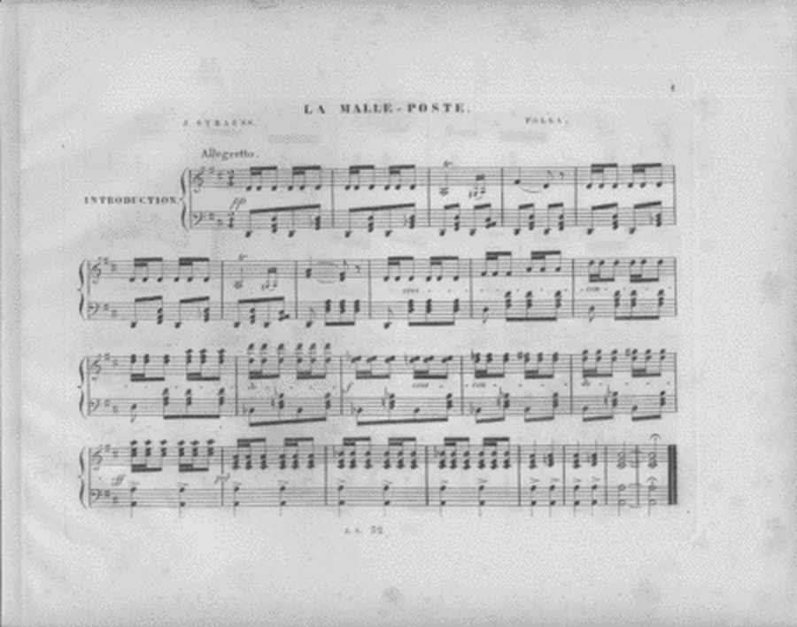 La Malle-Poste Polka Pour Piano