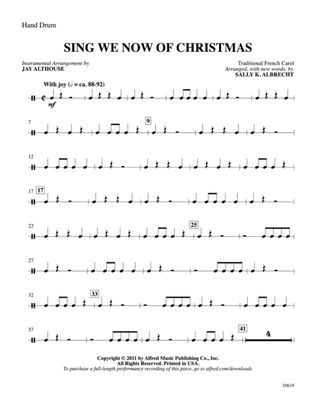 Book cover for Sing We Now of Christmas: 1st Percussion