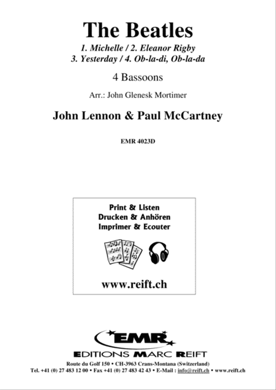The Beatles The Beatles Bassoon Quartet scores gallery preview page 2