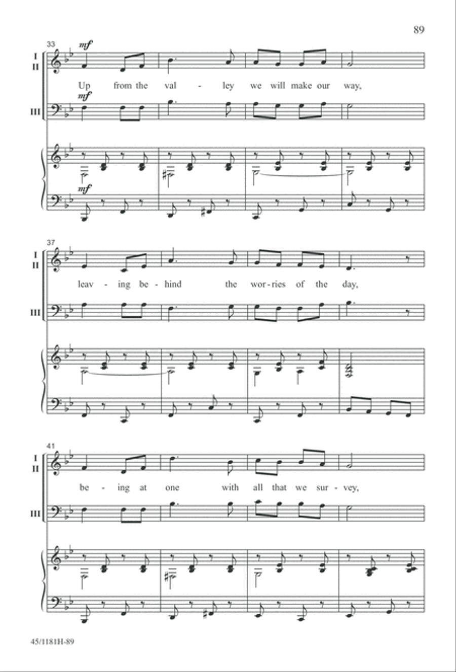 Contemporary Choral Classics 3-Part scores gallery preview page 89