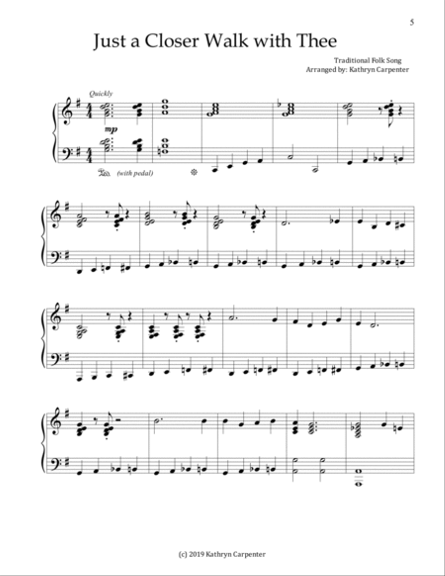 Hymn Collection for Advanced Piano Piano Solo scores gallery preview page 5