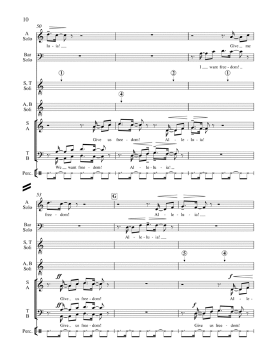 Freedom Song Freedom Song 4-Part scores gallery preview page 19