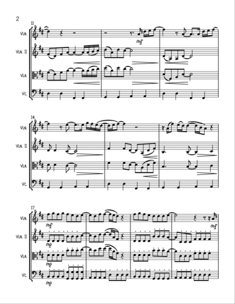 Thinking Out Loud String Trio scores gallery preview page 2