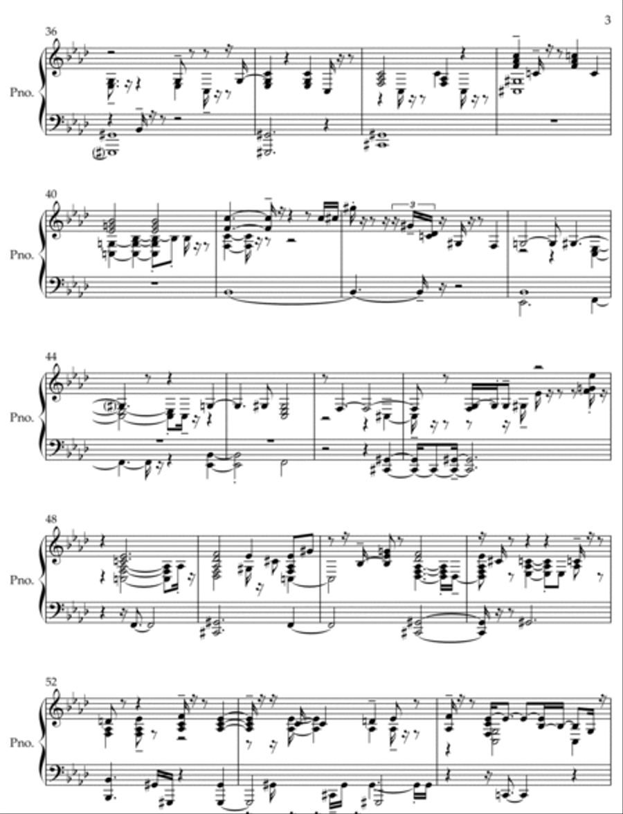 Between the Aisles (2023/2024) Piano Solo scores gallery preview page 3