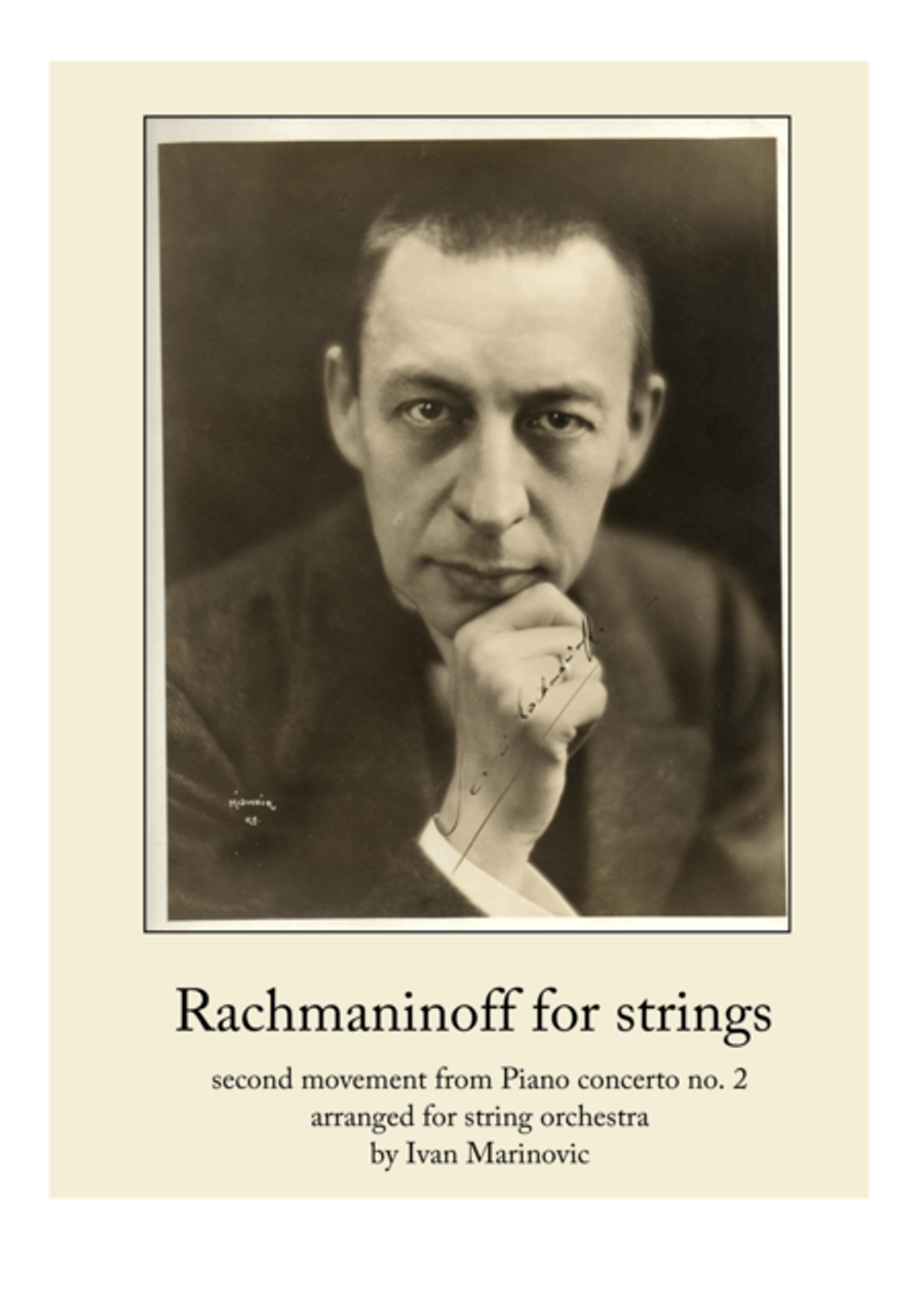 Rachmaninoff for strings String Orchestra scores gallery preview page 1