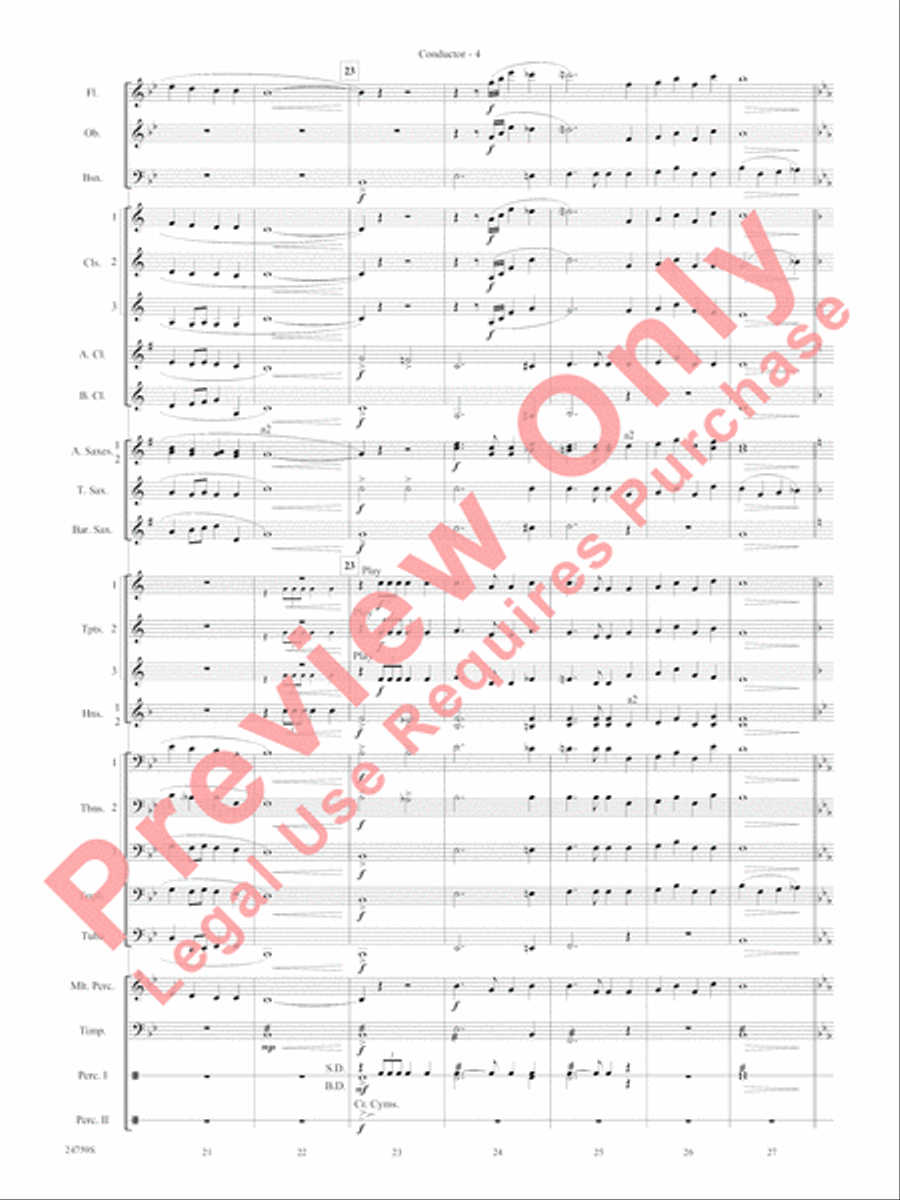 A Nation's Prayer Concert Band scores gallery preview page 7