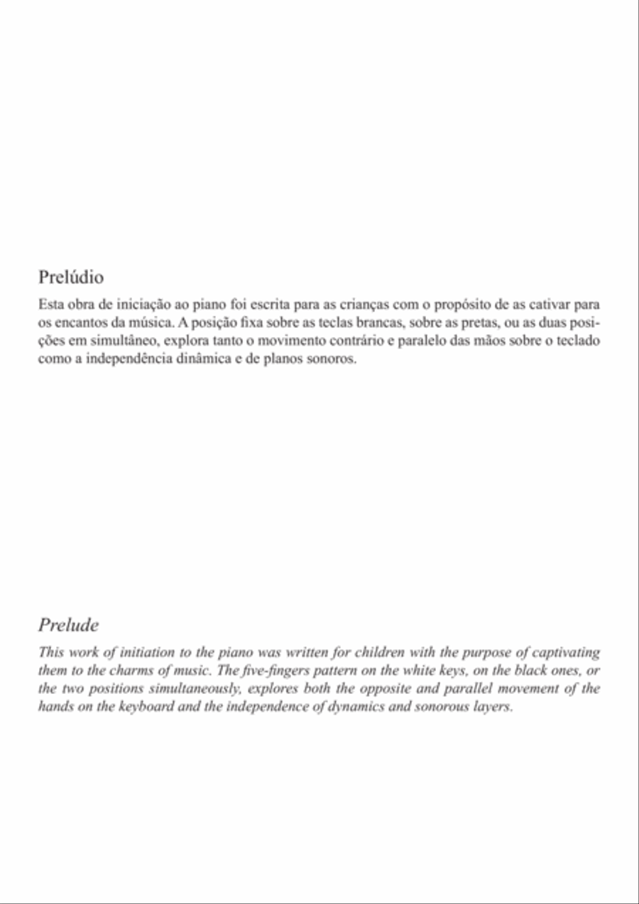 Helen - 5 short pieces in five-finger pattern / 5 peças breves em posição fixa Piano Method scores gallery preview page 2