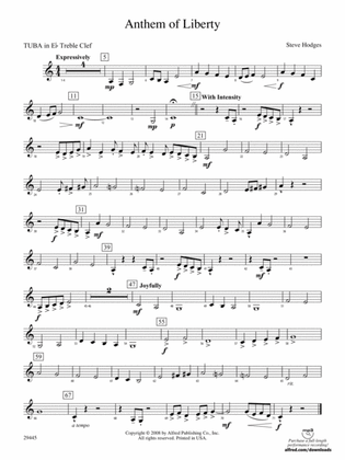Anthem of Liberty: (wp) E-flat Tuba T.C.