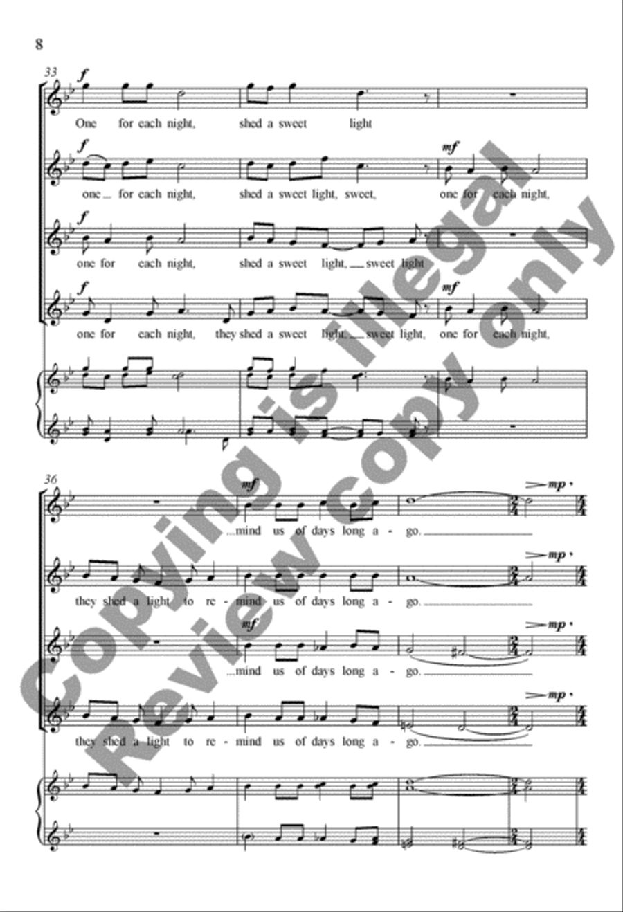 Oh, Chanukah/Y'mei hachanukah SSAA scores gallery preview page 22