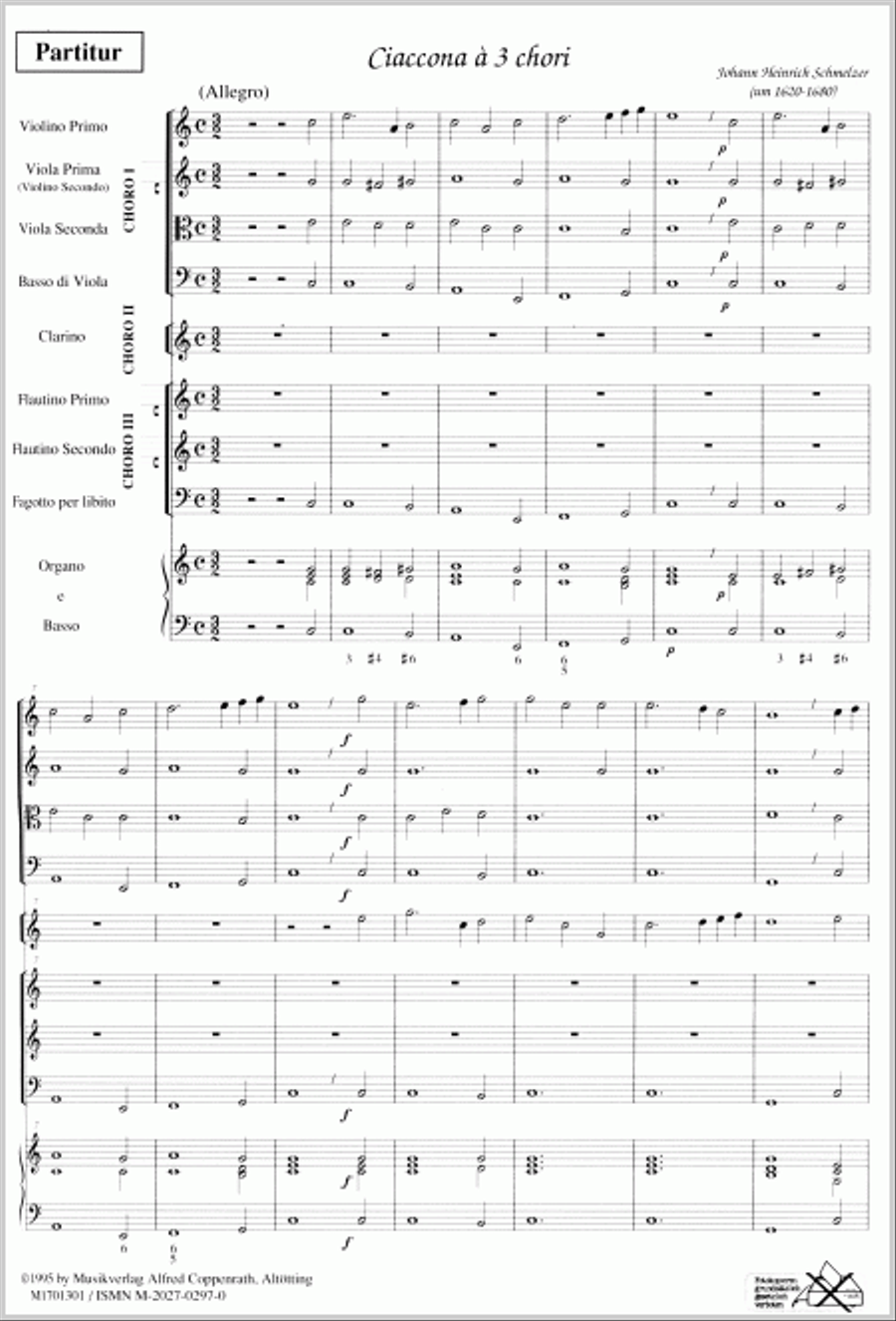 Ciaccona a 3 chori Bassoon scores gallery preview page 2