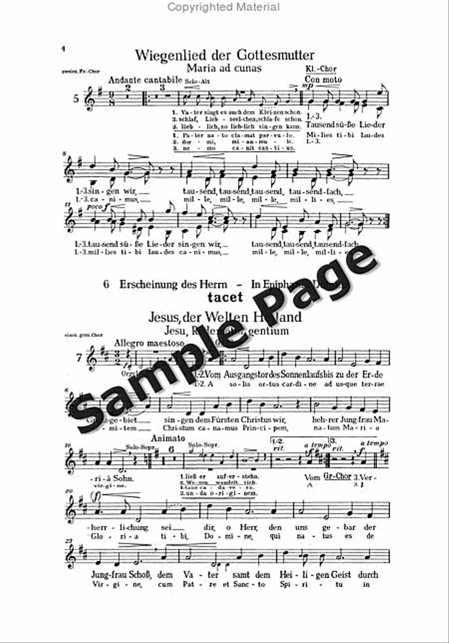 Haas J Marianische Kantate Op112 SA scores gallery preview page 5