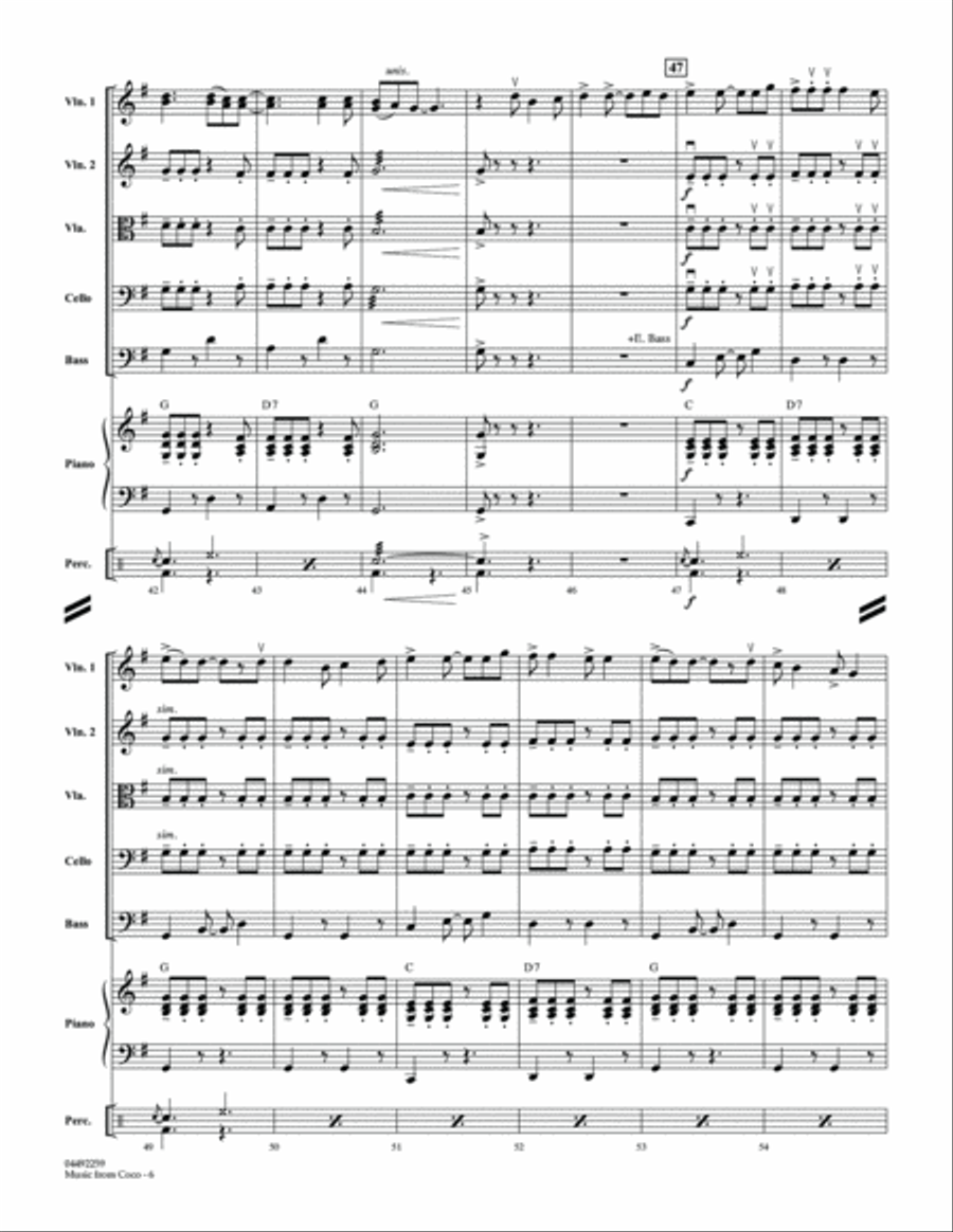 Music from Coco - Conductor Score (Full Score) String Orchestra scores gallery preview page 6