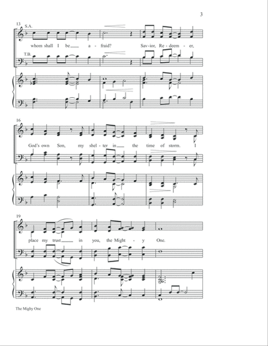 The Mighty One 4-Part scores gallery preview page 4