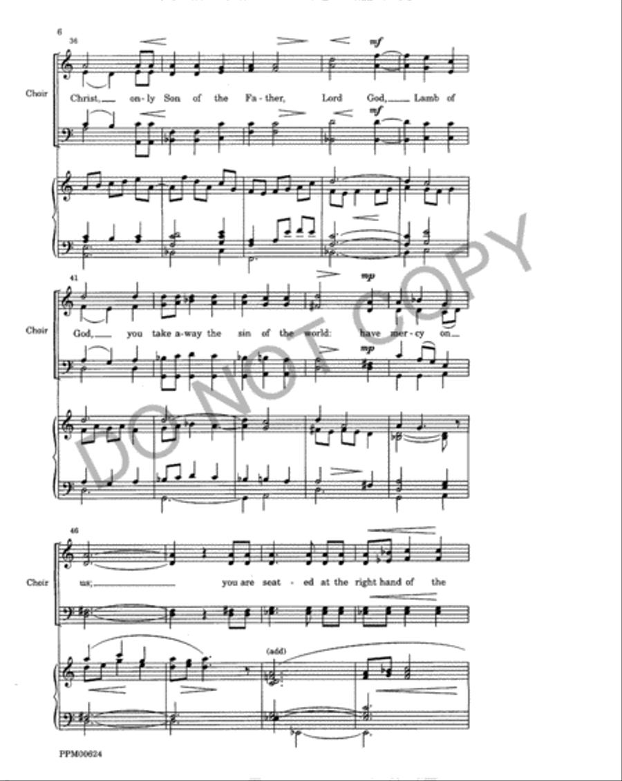 Festival Eucharist (Choral Score) 4-Part scores gallery preview page 7