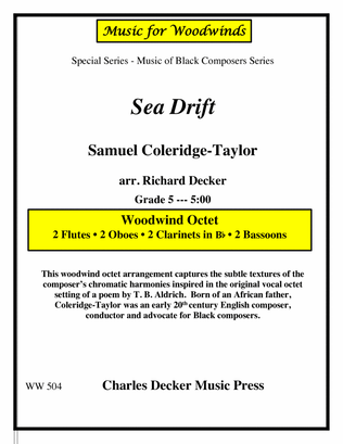 Book cover for Sea Drift for Woodwind Octet