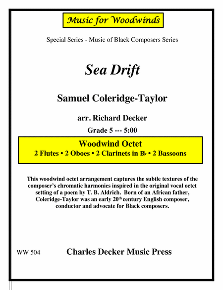 Sea Drift for Woodwind Octet image number null