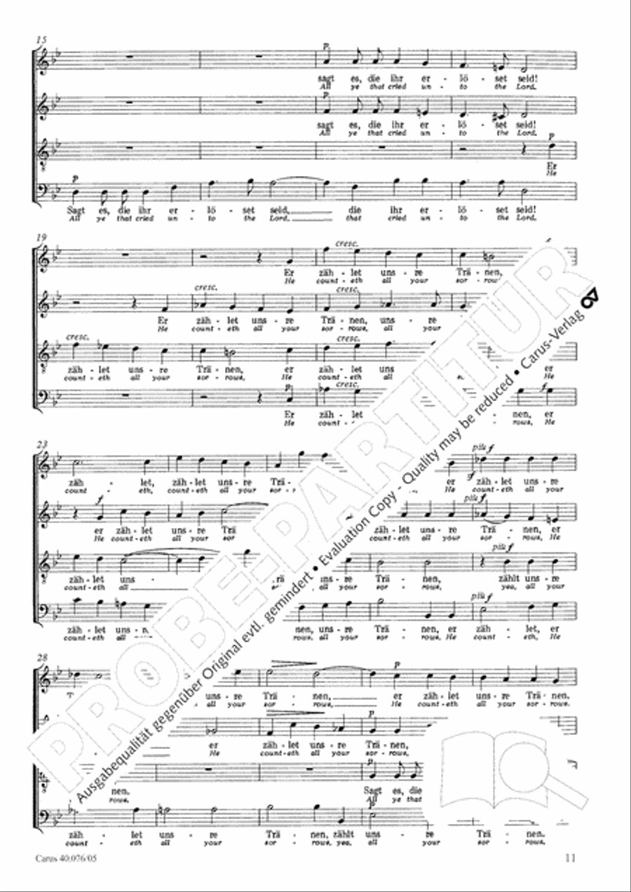 Hymn of Praise, MWV A 18 Hymn of Praise, MWV A 18 SSAATB scores gallery preview page 13