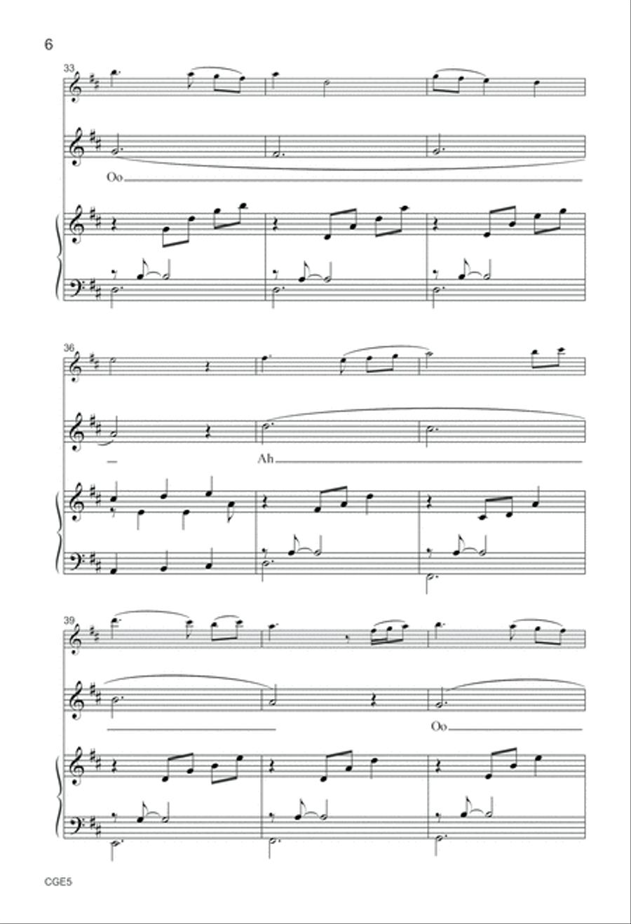 Who Has Seen the Wind? (Two-Part with Opt. Flute) Choir scores gallery preview page 6